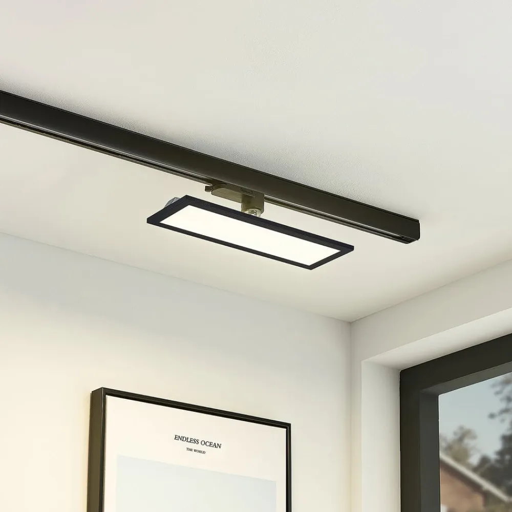 Hairis LED-panel, 30 cm, sort, 4000 K^Arcchio Hot