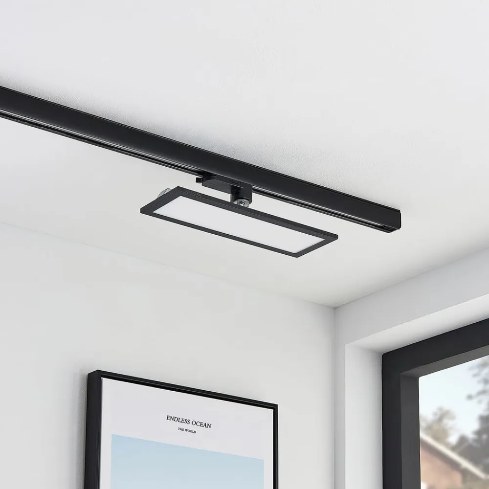 Hairis LED-panel, 30 cm, sort, 4000 K^Arcchio Hot