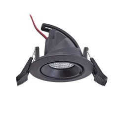 Arcchio Harcos LED-downlight, sort, Ø 8 cm, 4.000K