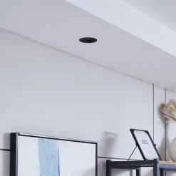 Arcchio Harcos LED-downlight, sort, Ø 8 cm, 4.000K