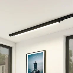 Arcchio Skinnesystem>Harlow LED-skinnelampe, sort, 109 cm, 4.000 K