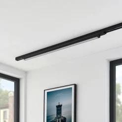 Arcchio Skinnesystem>Harlow LED-skinnelampe, sort, 109 cm, 4.000 K