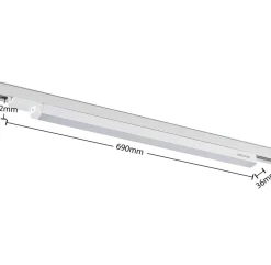 Harlow LED-skinnelampe, hvid, 69 cm, 4.000 K^Arcchio Sale