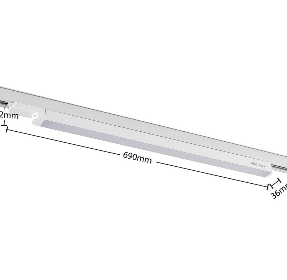 Harlow LED-skinnelampe, hvid, 69 cm, 4.000 K^Arcchio Sale