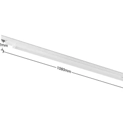 Arcchio Harlow LED-skinnelampe, hvid, 109 cm, 4.000 K