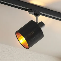 Heleni Spot skinnesystem sort guld^Arcchio Hot