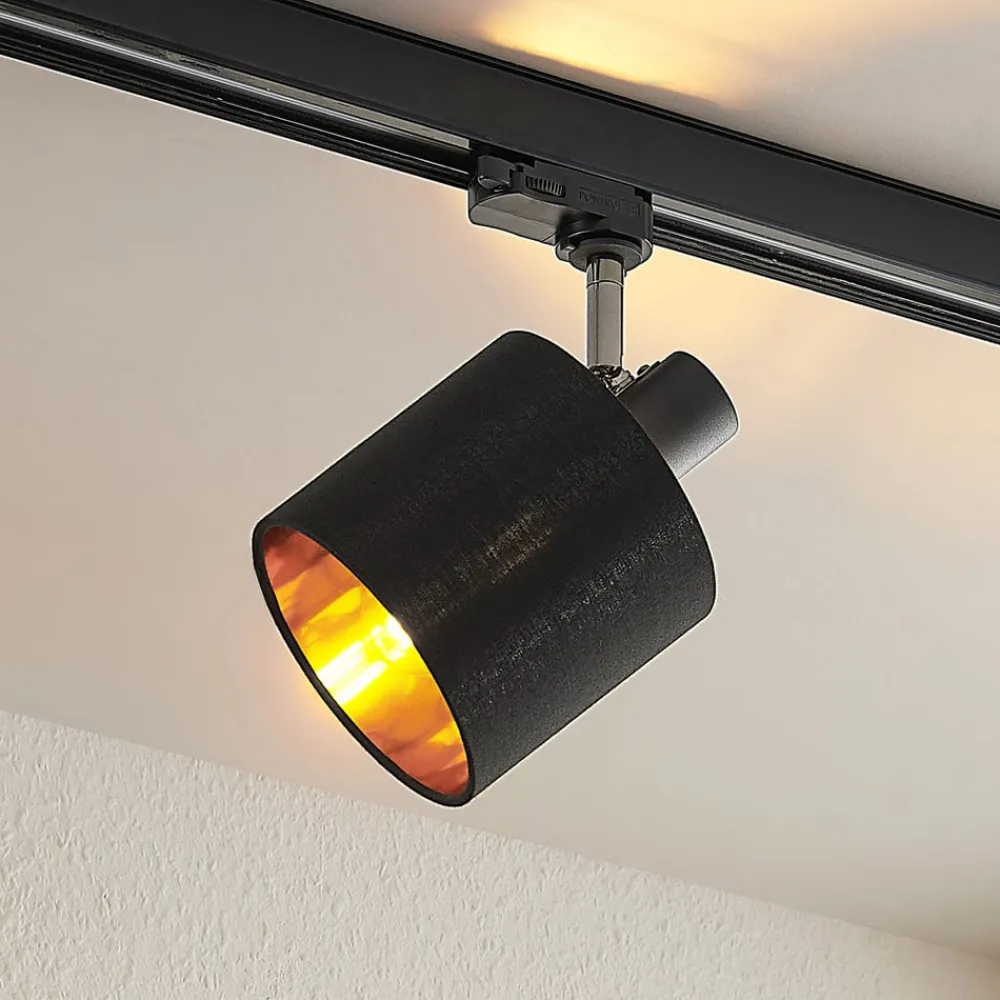 Heleni Spot skinnesystem sort guld^Arcchio Hot