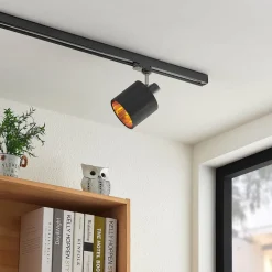 Heleni Spot skinnesystem sort guld^Arcchio Hot