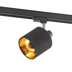 Heleni Spot skinnesystem sort guld^Arcchio Hot