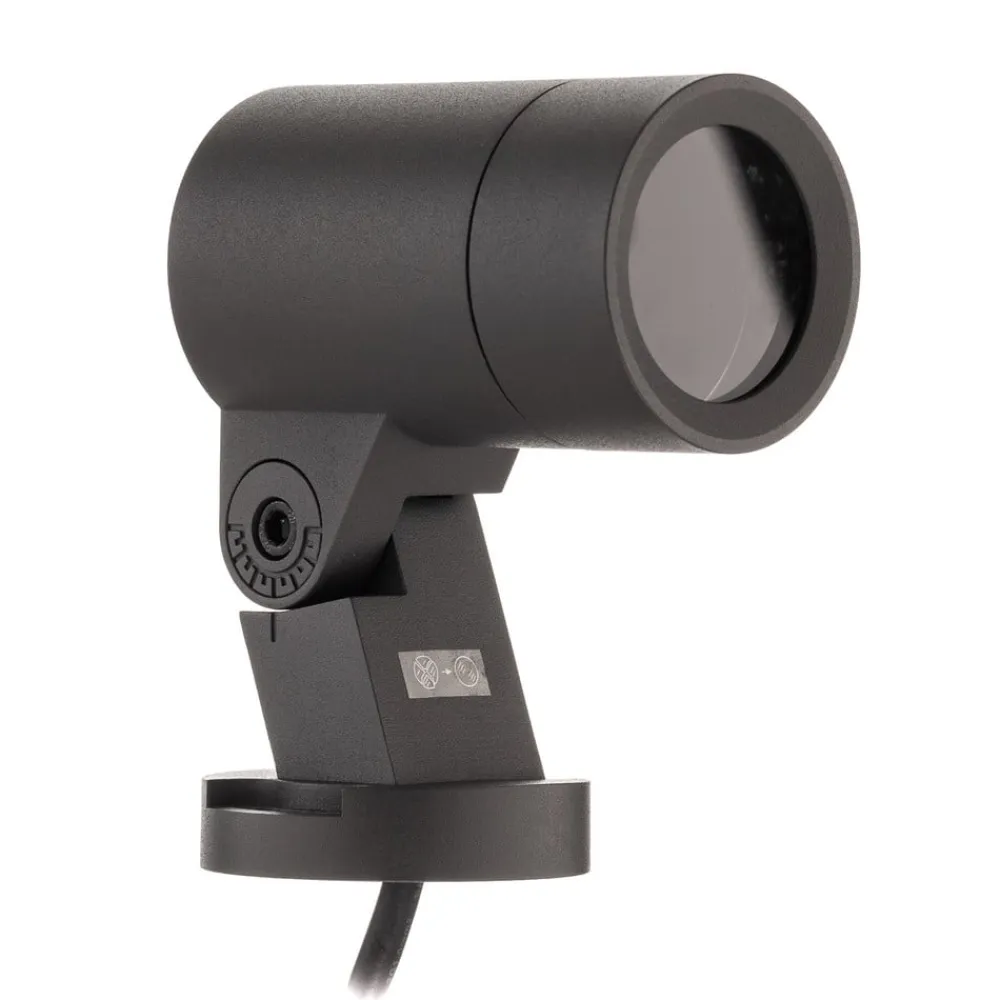 Hemmani spot med jordspyd, højde 35 cm, antracit, aluminium^Arcchio Best