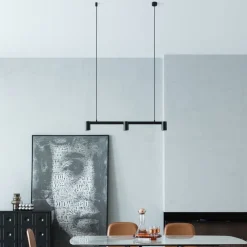 hængelampe Brinja, sort, 90 cm, 3 lyskilder, GU10^Arcchio Hot