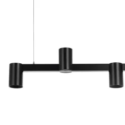 Arcchio hængelampe Brinja, sort, 120 cm, 5 lyskilder, GU10