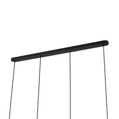 Arcchio Hængelampe Cosmina, 4 lyskilder, længde 120 cm, sort