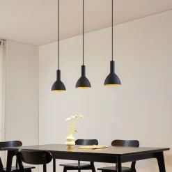 hængelampe Cosmina, 3 lyskilder, længde 90 cm, sort^Arcchio Clearance