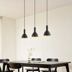 hængelampe Cosmina, 3 lyskilder, længde 90 cm, sort^Arcchio Clearance