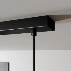 Hængelampe Tadej, 4 lyskilder, sort-hvid, metal, E27^Arcchio Discount