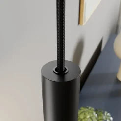 hængelampe Tadej, sort-hvid, Ø 19 cm, metal, E27^Arcchio Best