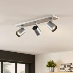 Iavo-loftspot, kantet, alu, 3 lyskilder^Arcchio Discount