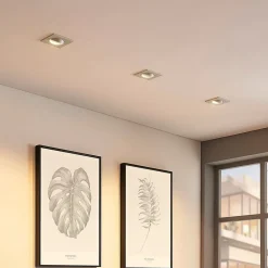 indbygget loftspot Sophia, hvid, kantet^Arcchio Hot