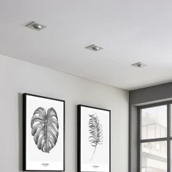 indbygget loftspot Sophia, hvid, kantet^Arcchio Hot