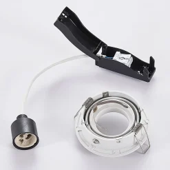 Arcchio indbygget loftspot Sophia, hvid, rund