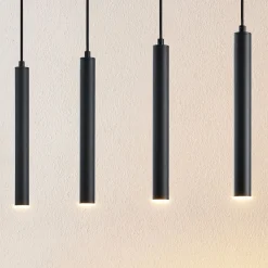Arcchio Pendellamper|Pendellamper>Kammeron LED-hængelampe, sort, metal, 80 cm