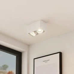 Kubika downlight, 19 cm, hvid, 2 lyskilder, metal^Arcchio Clearance