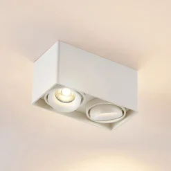 Kubika downlight, 19 cm, hvid, 2 lyskilder, metal^Arcchio Clearance