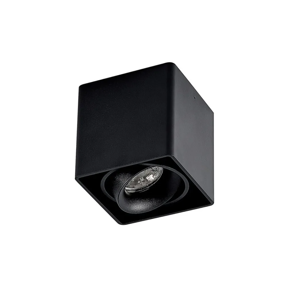 Kubika downlight, 9 cm, sort, 1 lyskilde, metal^Arcchio New