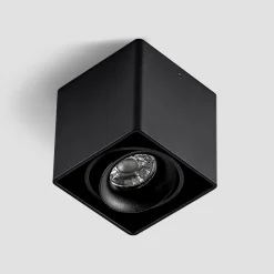 Kubika downlight, 9 cm, sort, 1 lyskilde, metal^Arcchio New
