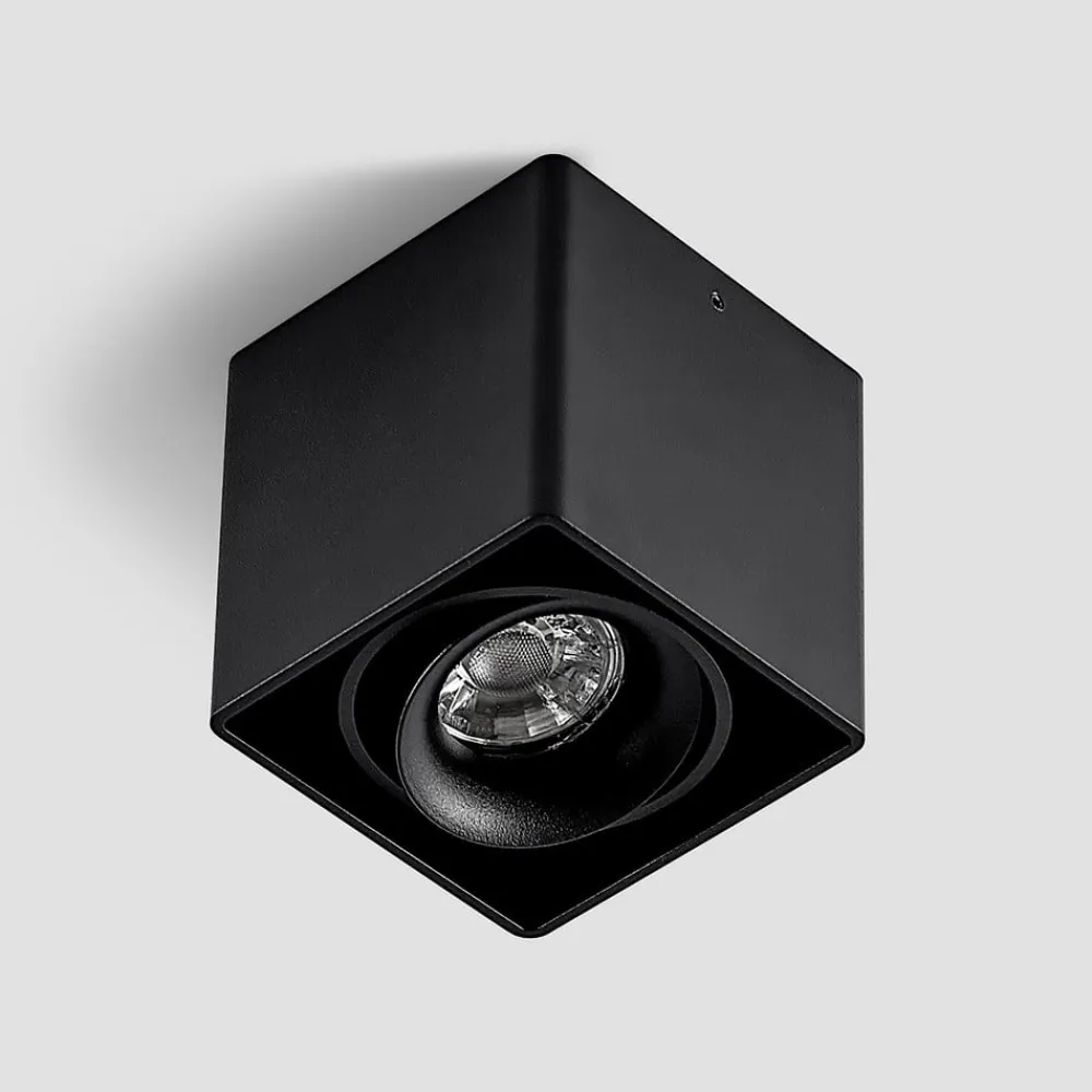 Kubika downlight, 9 cm, sort, 1 lyskilde, metal^Arcchio New