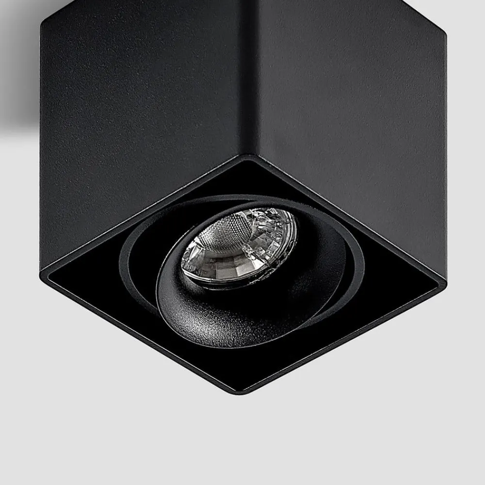 Kubika downlight, 9 cm, sort, 1 lyskilde, metal^Arcchio New