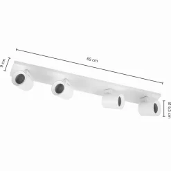 Lavo loftspot, 4 lyskilder, hvidt^Arcchio Clearance