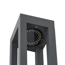 Arcchio LED pullert Lienna, 60 cm, grå, metal, IP65