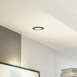 Arcchio Arbejdsrum/Kontor|Indbygningsspots>LED-downlight Aryx, sort, 3.000K