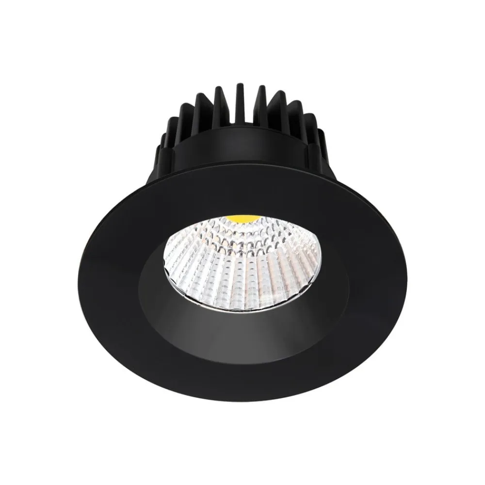 Arcchio Indbygningsspots>LED-downlight Aryx, sort, 2.700K