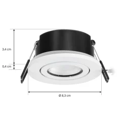 Arcchio LED-downlight Eliar rund hvid CCT drejelig