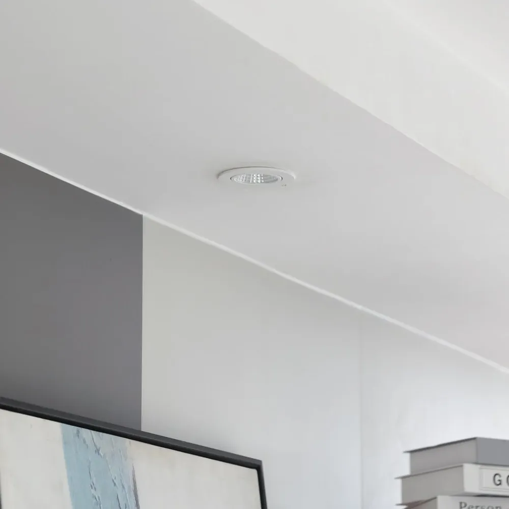 Arcchio Indbygningsspots>LED-downlight Zarik, hvid, 3.000K