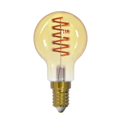 Arcchio LED-filamentpære, E14, 4,9 W, ravfarvet