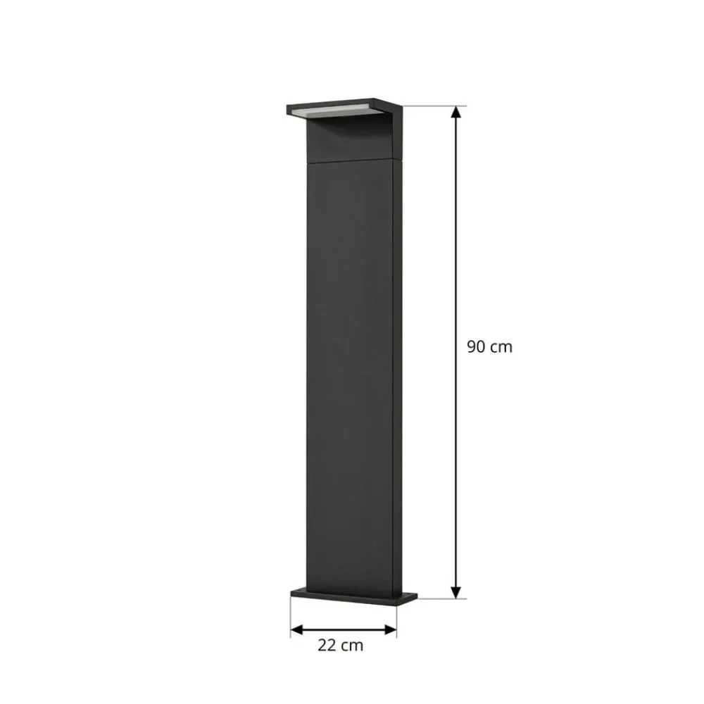 LED-gadelampe Iberion, 90 cm, antracit, metal^Arcchio Sale