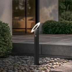 LED-gadelampe Tovio, antracit,, Ø 24cm, sensor^Arcchio Hot