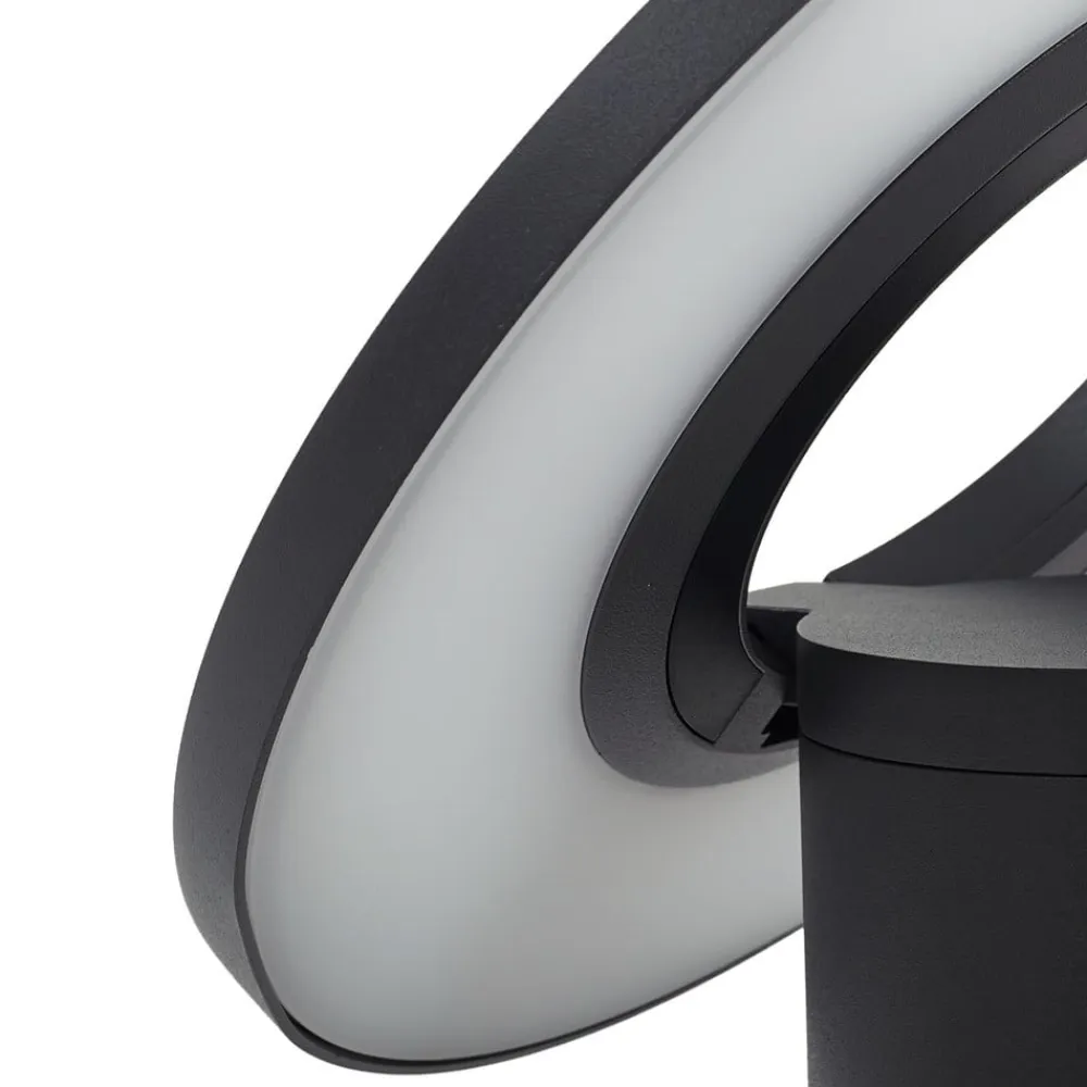 LED-gadelampe Tovio, antracit,, Ø 24cm, sensor^Arcchio Hot