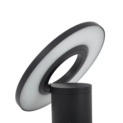 Arcchio LED-gadelampe Tovio, antracit, Ø24cm