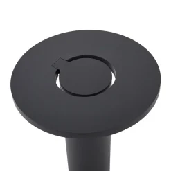 Arcchio LED-gadelampe Tovio, antracit, Ø24cm