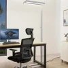 Arcchio LED-gulvlampe Logan Pro, hvid, sensor, dæmpbar