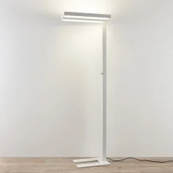 Arcchio LED-gulvlampe Logan Pro, hvid, sensor, dæmpbar