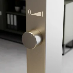 Arcchio LED-gulvlampe Logan Basic, sølv, 6.000 lm, dæmpbar