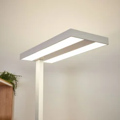 Arcchio LED-gulvlampe Logan Basic, hvid, 6.000 lm, dæmpbar