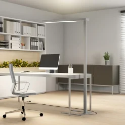 LED-gulvlampe til kontor Susi, sølv, sensor, dæmper, CCT^Arcchio Discount