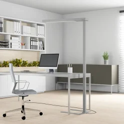 LED-gulvlampe til kontor Susi, sølv, sensor, dæmper, CCT^Arcchio Discount